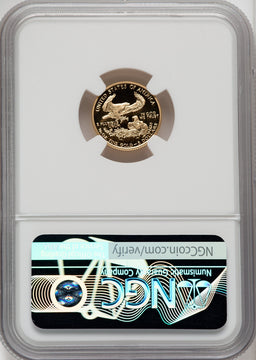 1993-P $5 Tenth-Ounce Gold Eagle NGC PF70