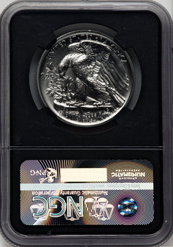 2017 $25 Palladium High Relief First Strike Mike Castle Signature NGC MS70