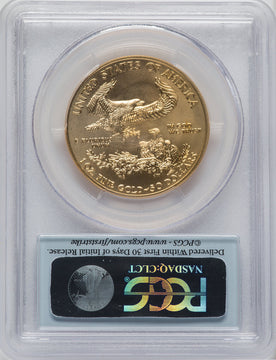 2014-W $50 One-Ounce Gold Eagle First Strike PCGS MS70