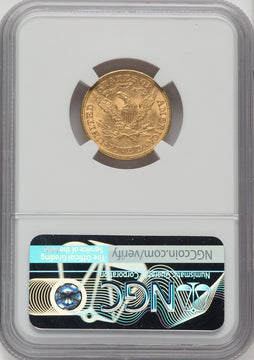 1888 $5 Liberty Half Eagle NGC MS61