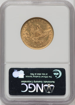 1852 $10 Liberty Eagle NGC AU55