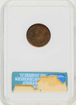 1924-D 1C RB Lincoln Cent NGC MS65