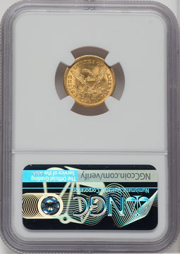 1907 $2.50 Liberty Quarter Eagle NGC MS65