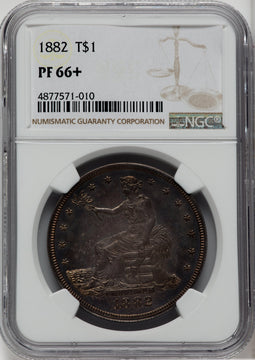 1882 T$1 Proof Trade Dollar NGC PR66+