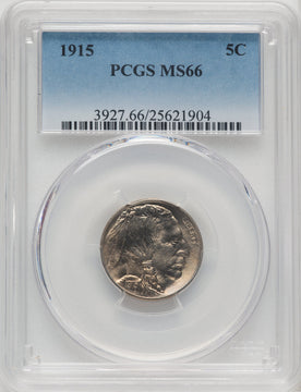 1915 5C Buffalo Nickel PCGS MS66