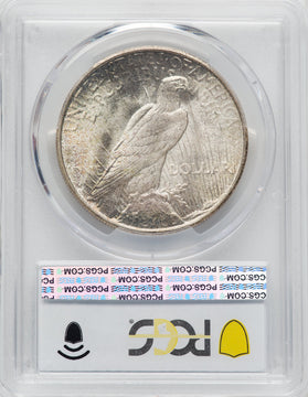 1935-S $1 CAC Peace Dollar PCGS MS66