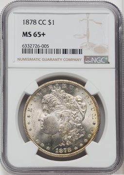 1878-CC $1 Morgan Dollar NGC MS65+