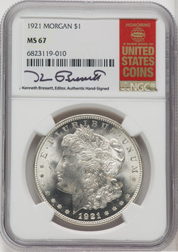 1921 $1 Morgan Morgan Dollar NGC MS67 (762811029)