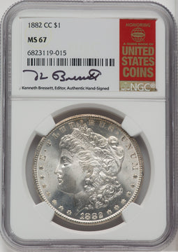 1882-CC $1 Morgan Dollar NGC MS67