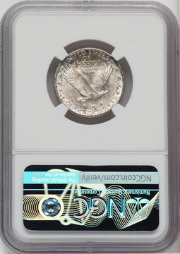1927-D 25C CAC Standing Liberty Quarter NGC MS66+