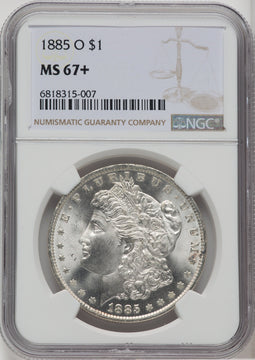 1885-O $1 Morgan Dollar NGC MS67+