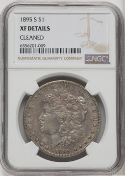 1895-S $1 Morgan Dollar Details NGC XF40