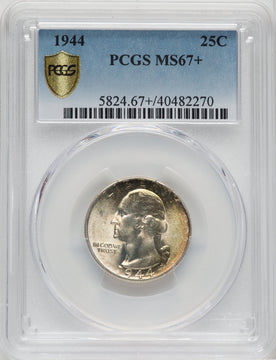 1944 25C Washington Quarter PCGS MS67+