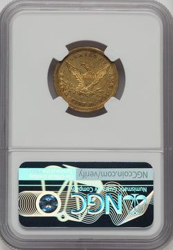 1842-C $5 Large Date Liberty Half Eagle NGC AU55