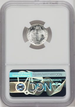 1943 10C FB Mercury Dime NGC MS68