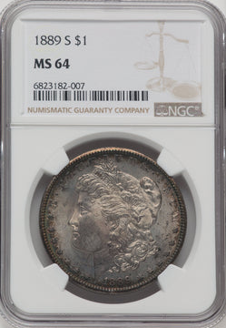 1889-S $1 Morgan Dollar NGC MS64 (764568001)