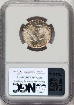 1925 25C Standing Liberty Quarter NGC MS66