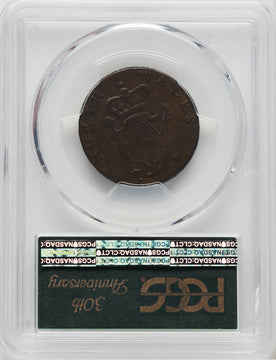 1795 Washington North Wales Halfpenny Lettered Edge One Star at Each Side of Harp BN Colonials PCGS XF45
