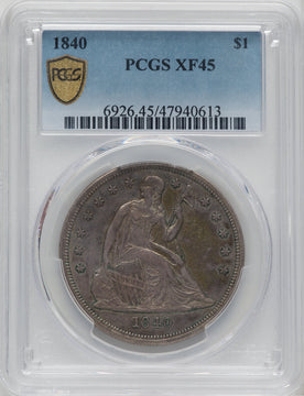 1840 S$1 Seated Dollar PCGS XF45
