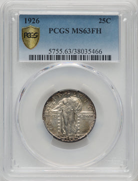 1926 25C FH Standing Liberty Quarter PCGS MS63