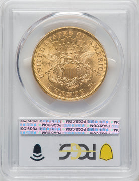 1873 $20 OPEN 3 Liberty Double Eagle PCGS MS61 (571799015)