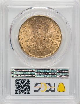 1873 $20 OPEN 3 Liberty Double Eagle PCGS MS61 (763450004)