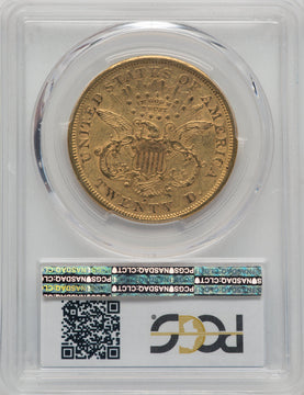 1872-S $20 Liberty Double Eagle PCGS AU53