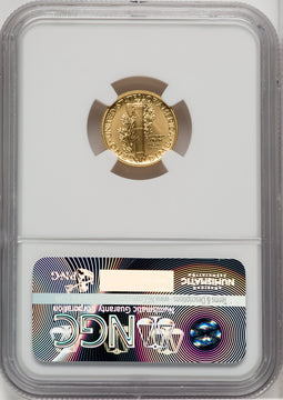 2016-W 10C Mercury Dime Tenth-Ounce Gold 100th Anniversary Modern Commemoratives NGC MS70
