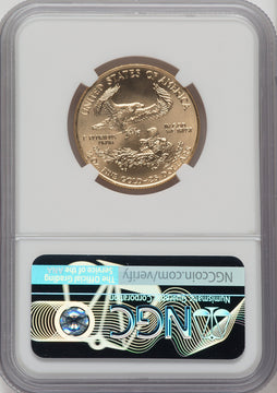 1998 $25 Half-Ounce Gold Eagle Mike Castle NGC MS70 (758245001)
