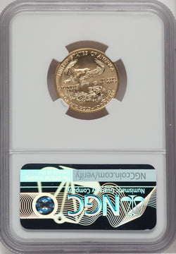 1998 $10 Quarter-Ounce Gold Eagle NGC MS70 Mike Castle Signed