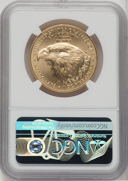 2021 One-Ounce Gold Eagle Type Two First Strike NGC MS70