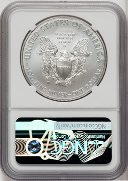 2014-W S$1 Silver Eagle Burnished NGC MS70
