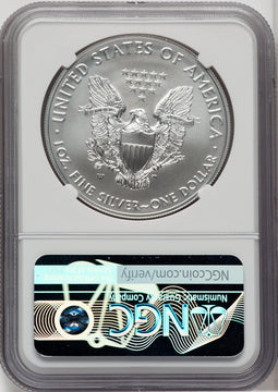 2018-W S$1 Silver Eagle Burnished NGC MS70