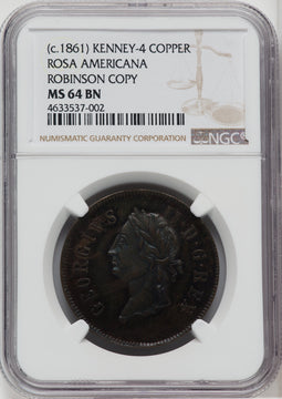 1894 Colonials NGC MS64