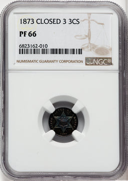 1873 3CS Proof Three Cent Silver NGC PR66