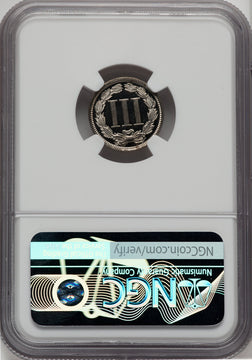 1867 3CN Proof Three Cent Nickel NGC PR68