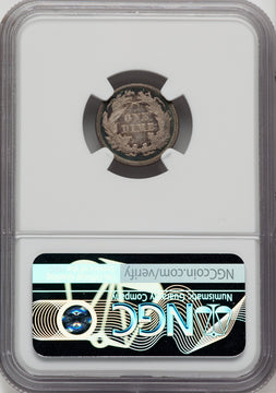 1868 10C CA Proof Seated Dime NGC PR66+