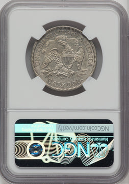 1870-CC 50C WB-5 Seated Half Dollar NGC AU53