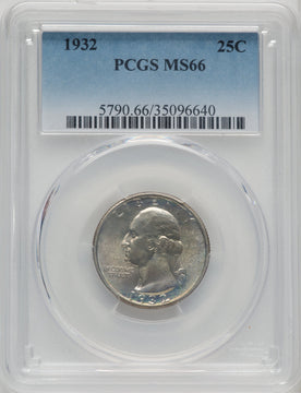 1932 25C Washington Quarter PCGS MS66