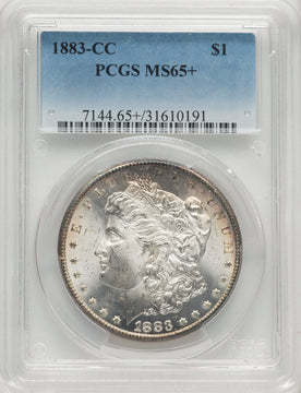 1883-CC $1 Morgan Dollar PCGS MS65+