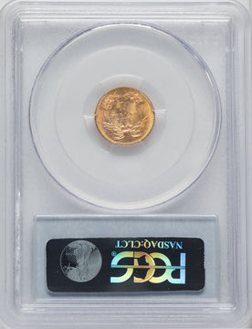 1874 G$1 CAC Gold Dollar PCGS MS65