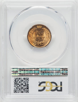 1895 1C RD Indian Cent PCGS MS65