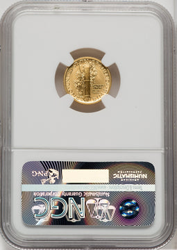 2016-W 10C-50C Gold Centennial Three Coin Set First Strike Modern Commemoratives NGC MS70