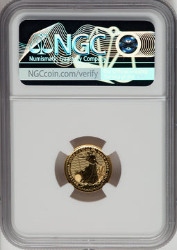 2023 G.B. G$10 BRITANNIA-QE II OBVERSE 366TH TO LAST COIN STRUCK Royal Succession NGC MS69