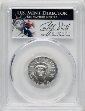 2008-W $25 Quarter-Ounce Platinum Eagle PCGS MS70 (757146004)