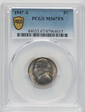 1947-S 5C FS Jefferson Nickel PCGS MS67