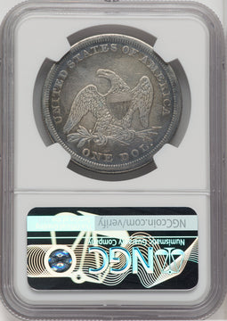1863 S$1 Seated Dollar Details NGC XF40