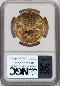 1889-CC $20 Liberty Double Eagle Details NGC AU50