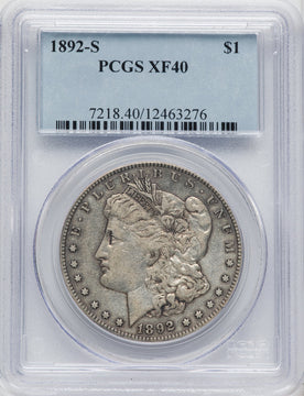 1892-S Morgan Dollar PCGS XF40