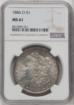 1886-O $1 Morgan Dollar NGC MS61